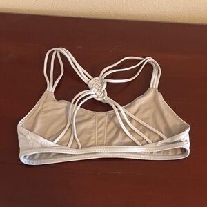 Lululemon white/ beige sports bra